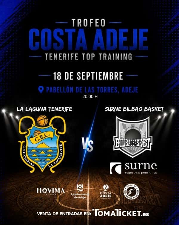 Trofeo Costa Adeje - Tenerife Top Training: La Laguna Tenerife vs Surne Bilbao Basket