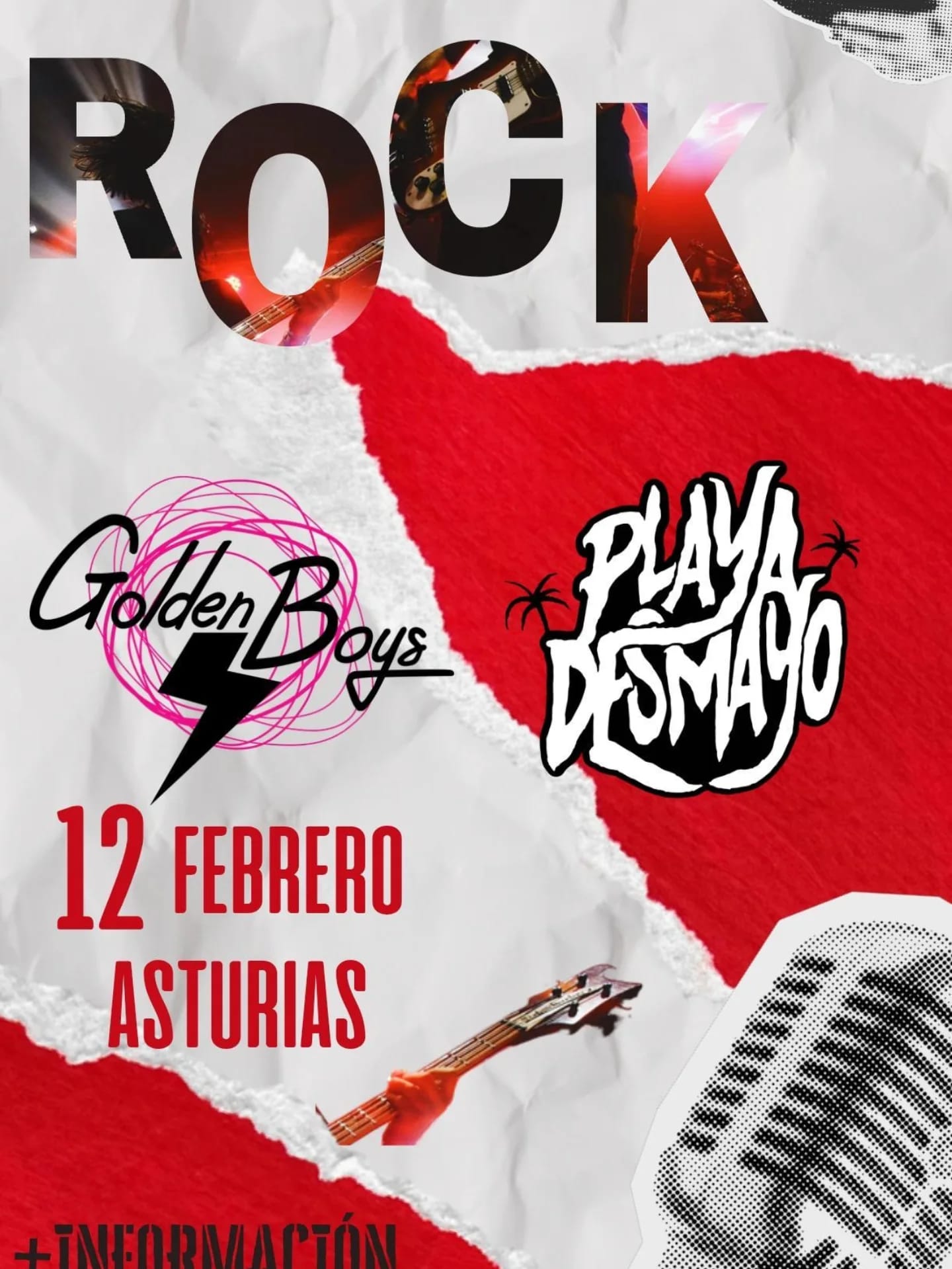 Concierto de Golden Boys y Playa Desmayo