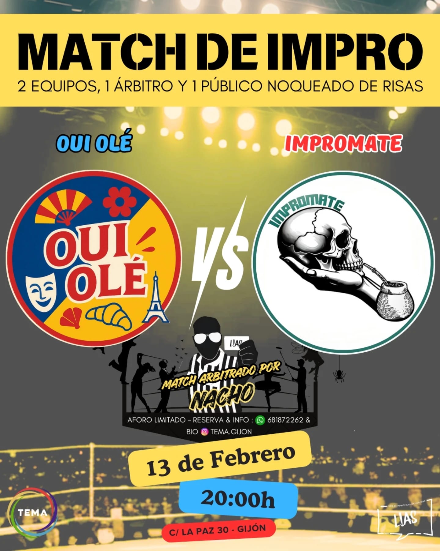 Match de Impro: Oui Ol茅 vs Impromate