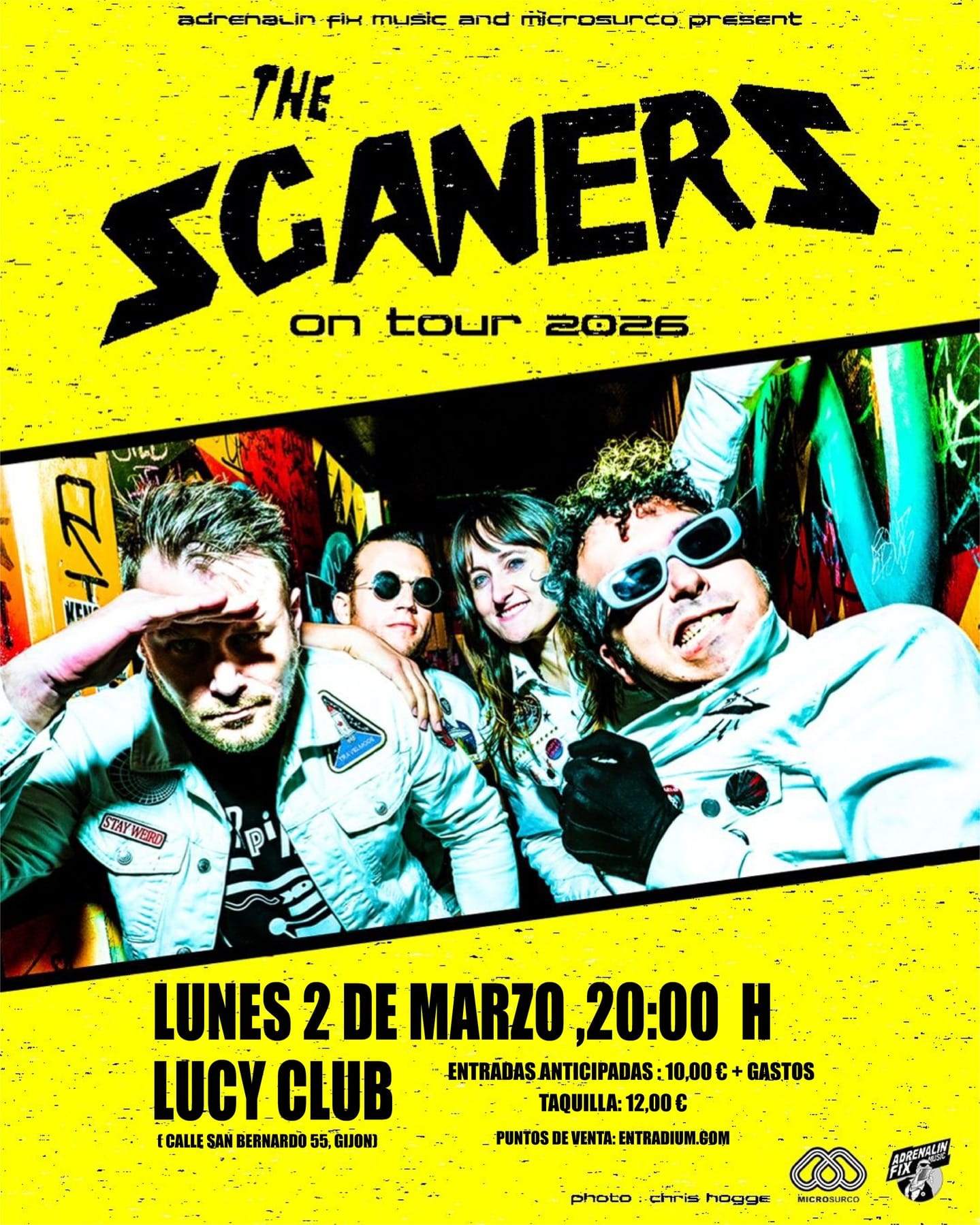 Concierto de The Scaners en Gijón