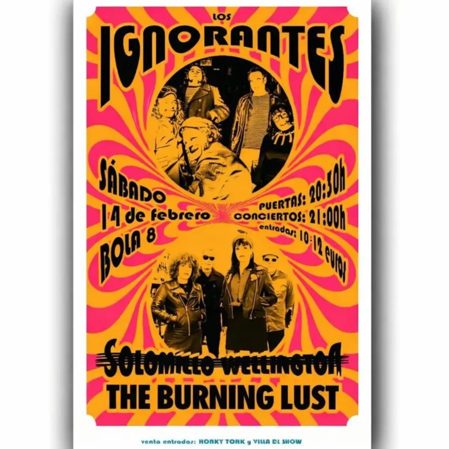 Concierto de Los Ignorantes y The Burning Lust