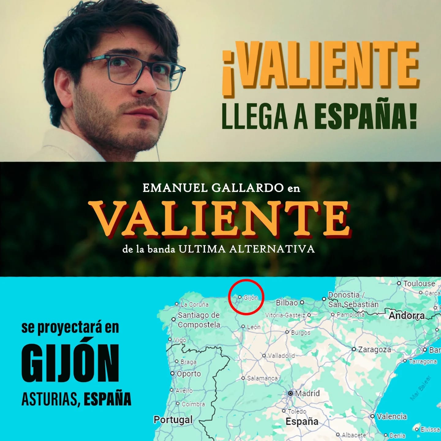 Proyección de la película argentina 'Valiente' en Kinorte