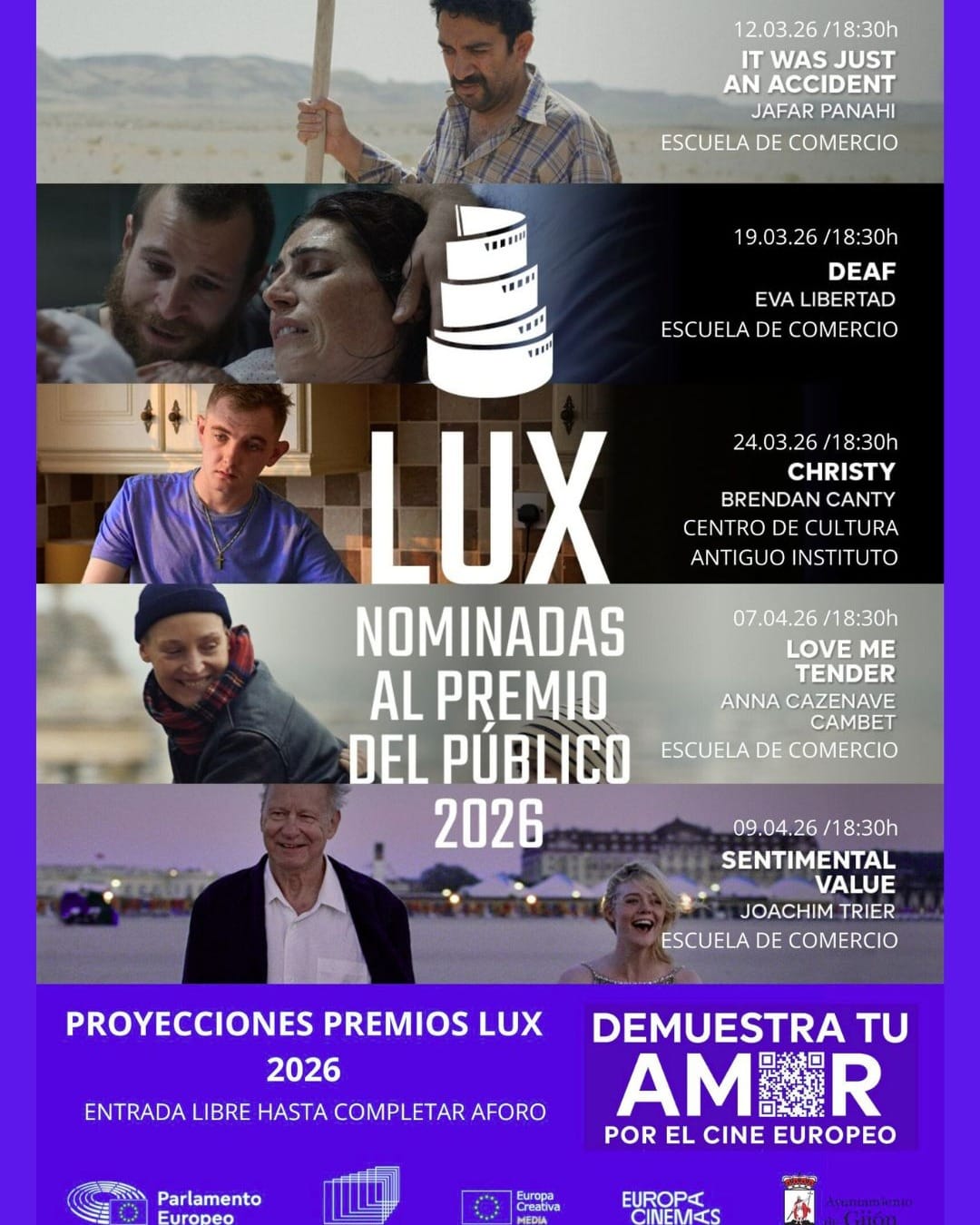 Proyecci贸n de Love Me Tender - Premio LUX 2026