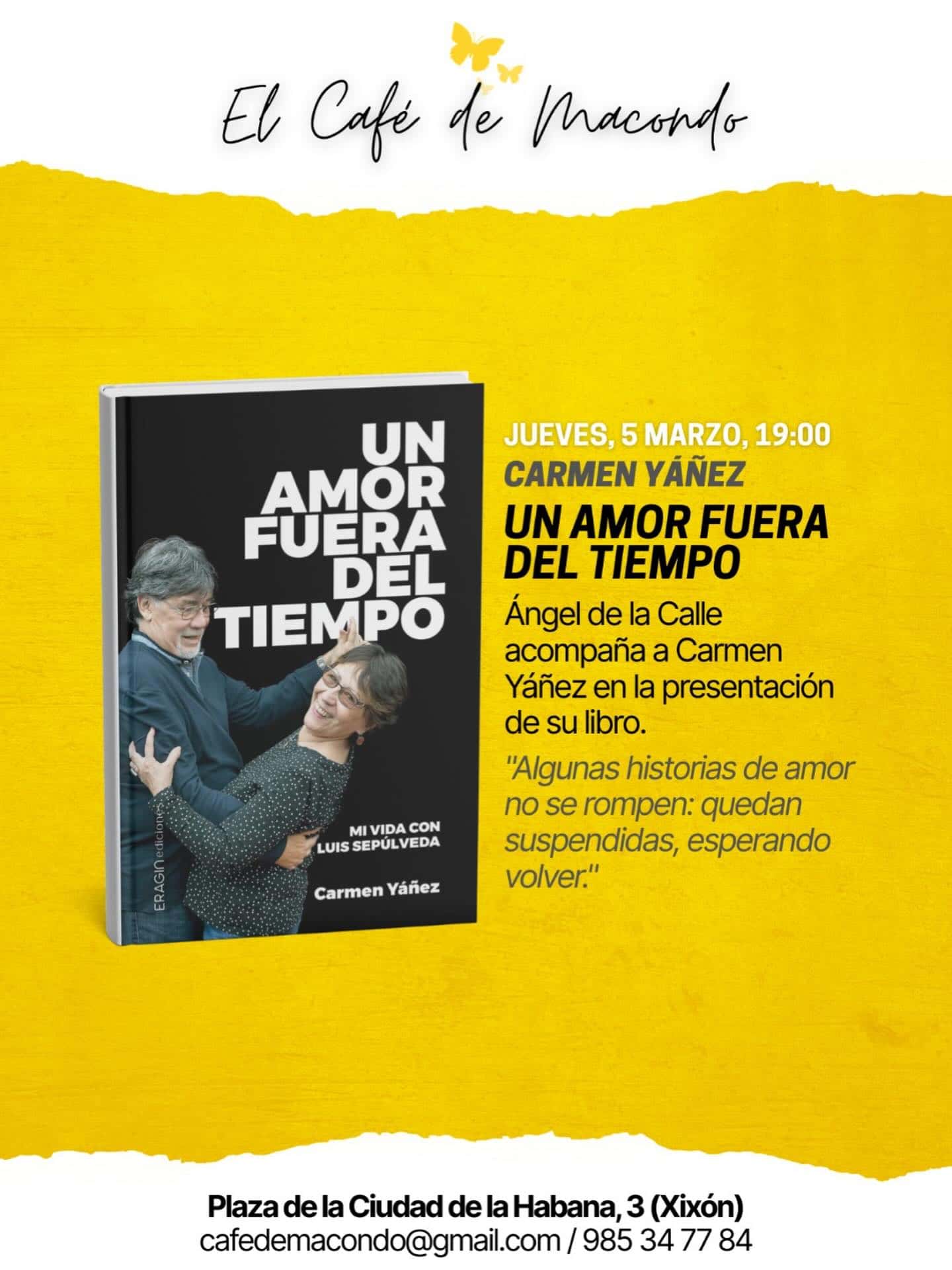 Presentación del libro 'Un amor fuera del tiempo'