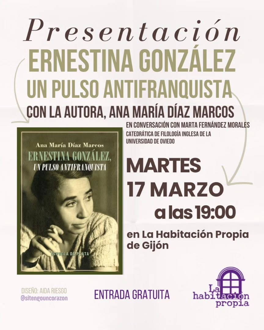 Presentaci贸n del libro 'Ernestina Gonz谩lez: Un pulso antifranquista'