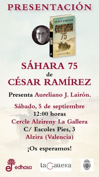Presentación del libro 'Sáhara 75' de César Ramírez