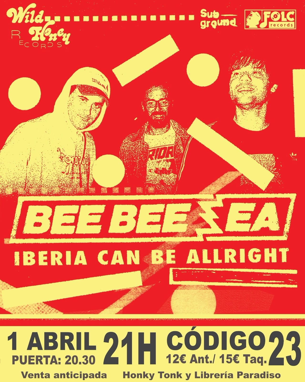 Concierto de Bee Bee Sea en Gij贸n - Iberia Can Be Allright Tour