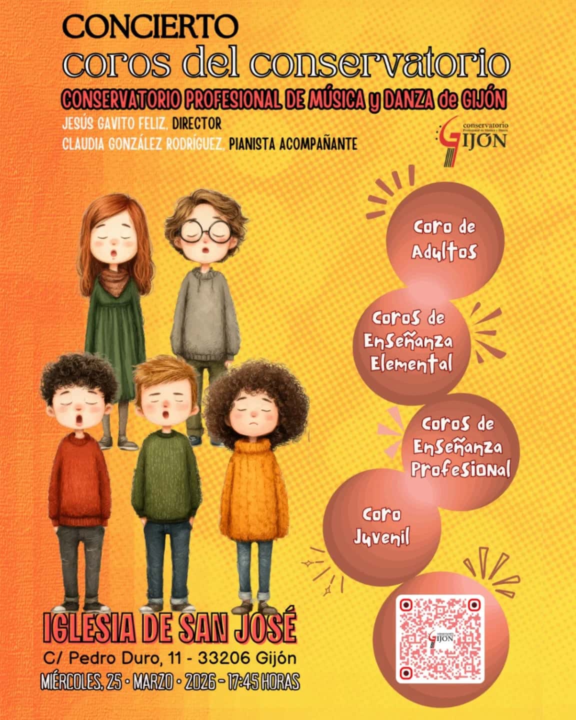 Concierto de los coros del Conservatorio Profesional de Música y Danza de Gijón
