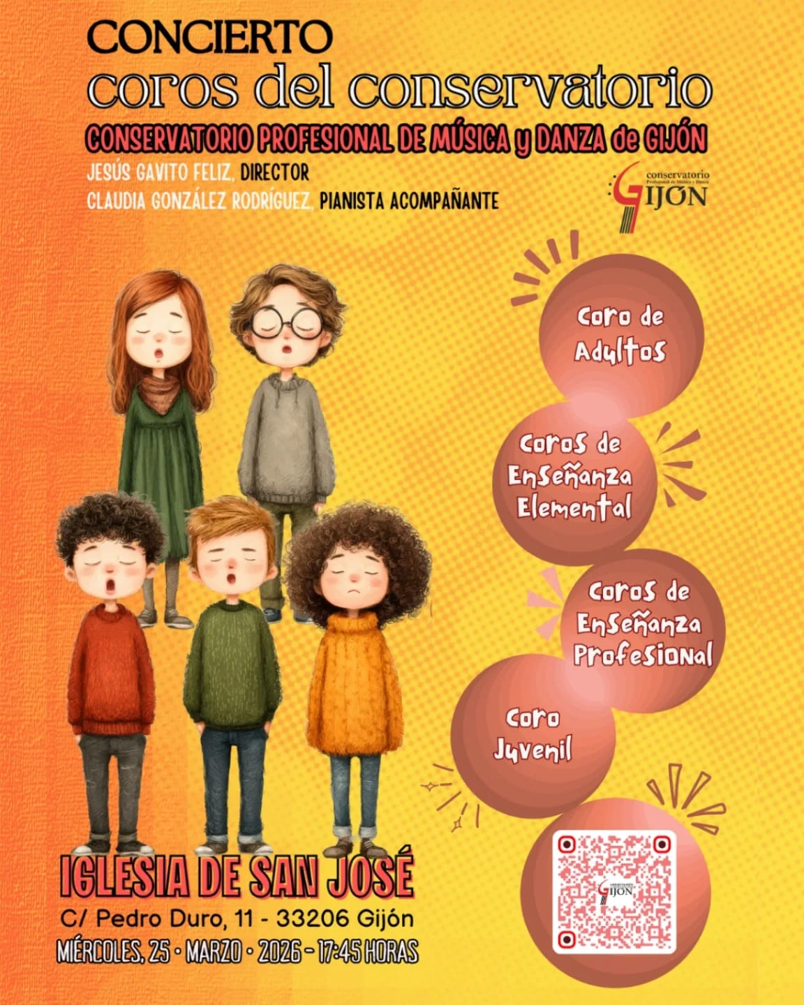 Concierto de los coros del Conservatorio Profesional de Música y Danza de Gijón