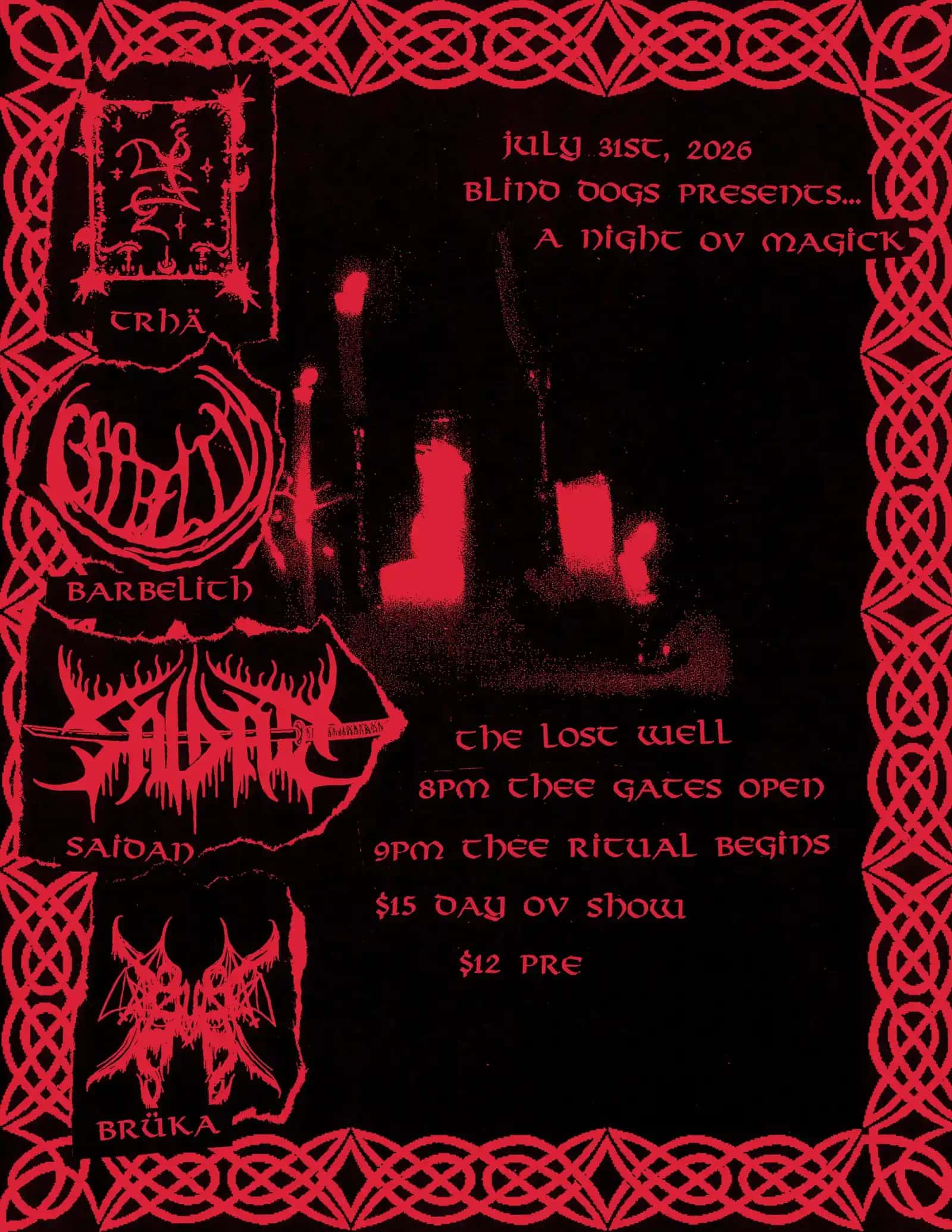 Trha, Barbelith, Saidan, Bruka