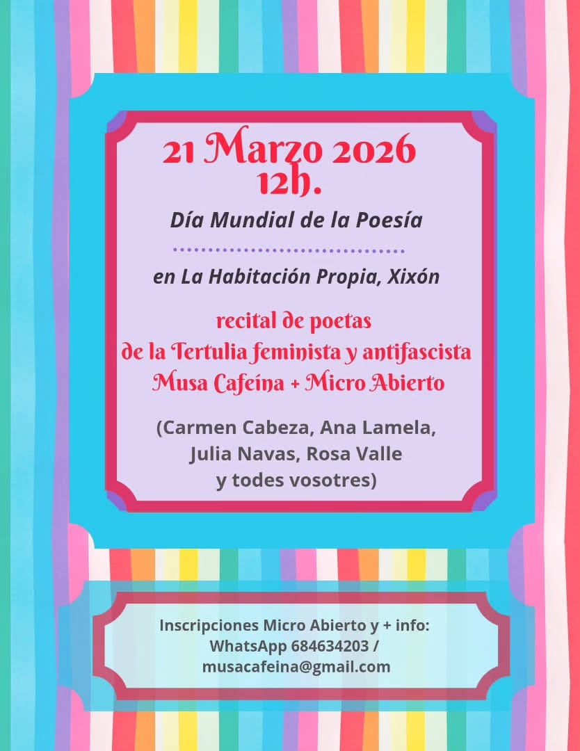 Recital de poesía y micro abierto - Musa Cafeína