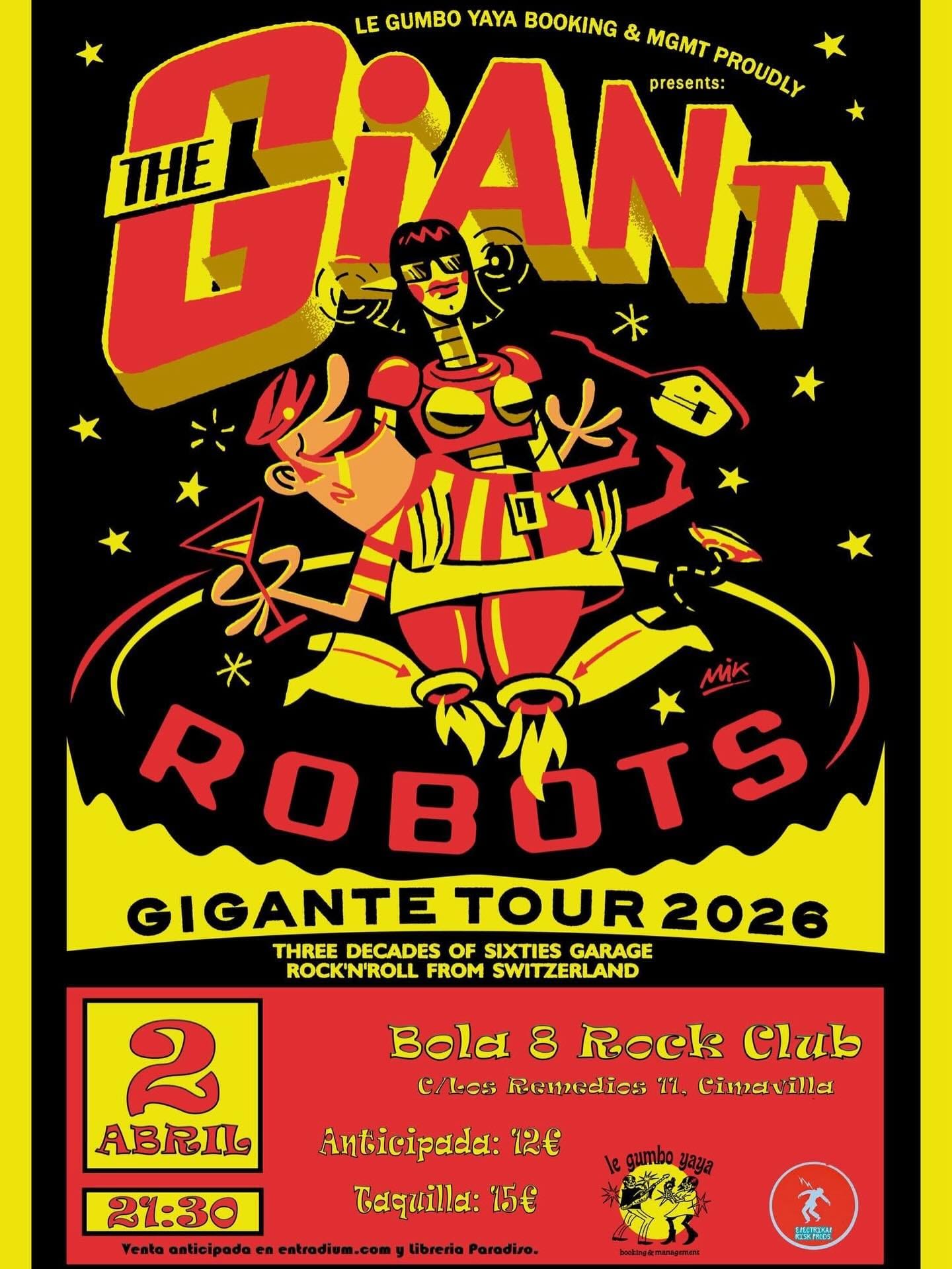 The Giant Robots Gigante Tour 2026