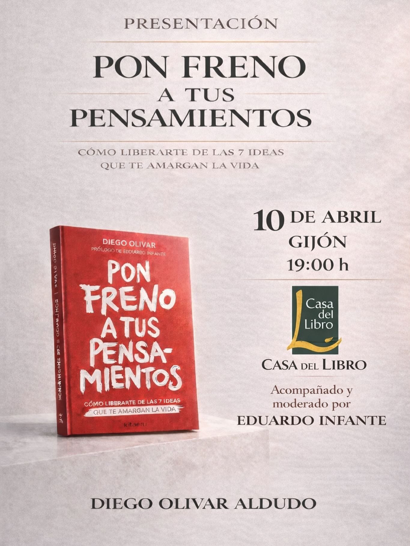 Presentación del libro 'Pon freno a tus pensamientos'