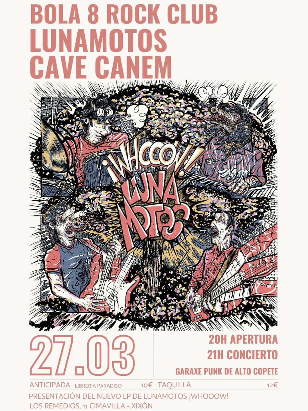 Presentación del nuevo LP de Lunamotos ¡WHOOOW!