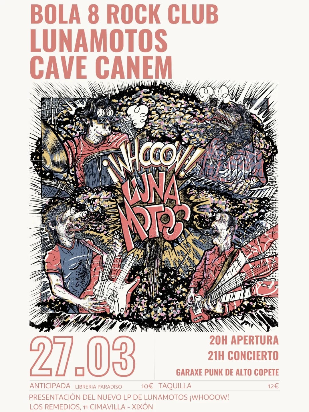 Presentación del nuevo LP de Lunamotos ¡WHOOOW!