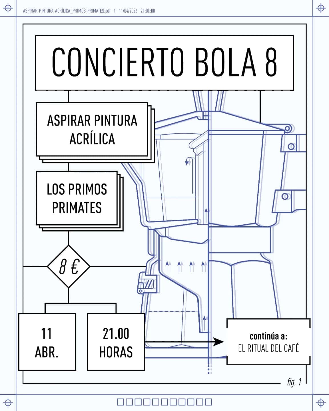 Concierto de Aspirar Pintura Acrílica y Los Primos Primates