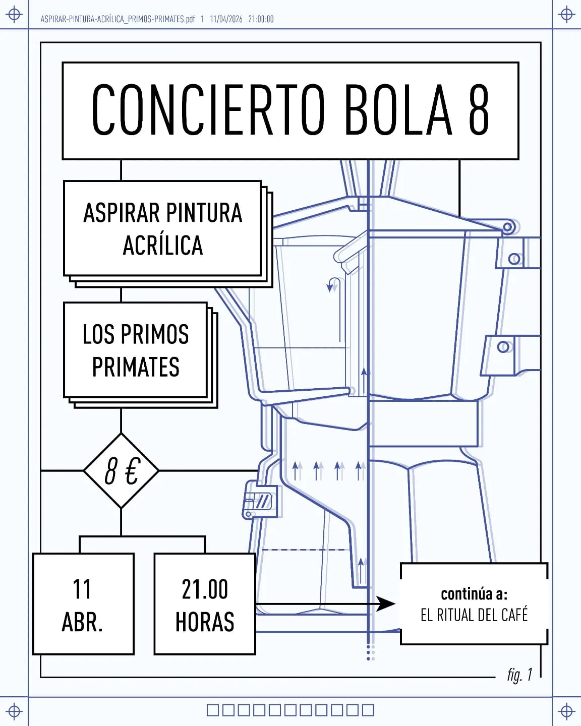 Concierto de Aspirar Pintura Acrílica y Los Primos Primates
