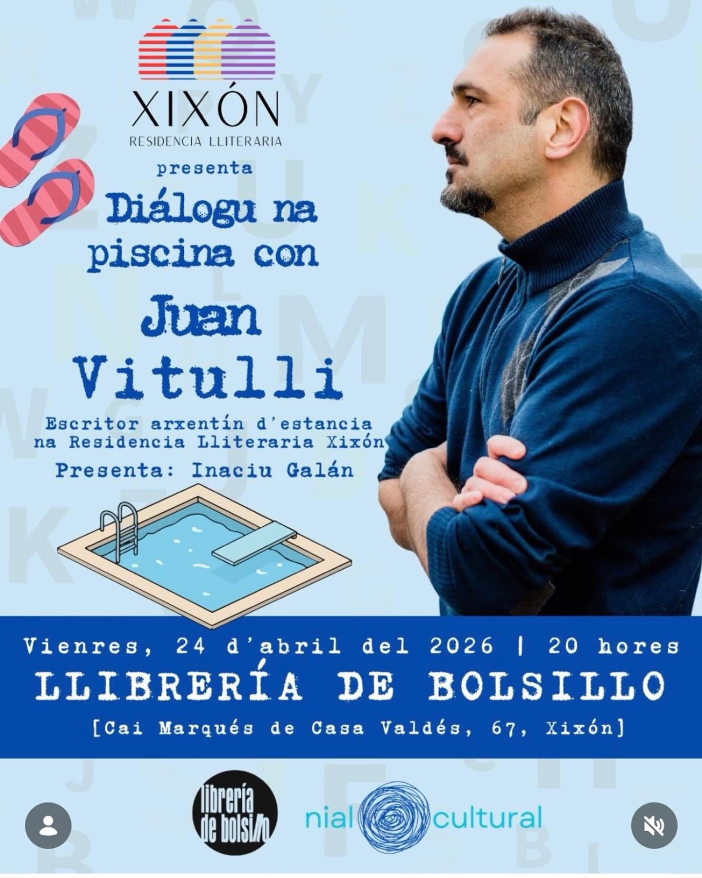 Diálogu na piscina con Juan Vitulli