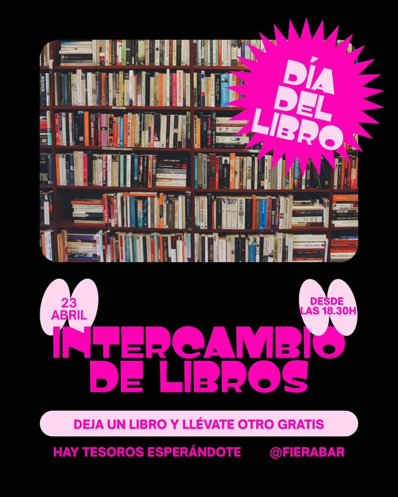 Intercambio de libros en Fiera Bar