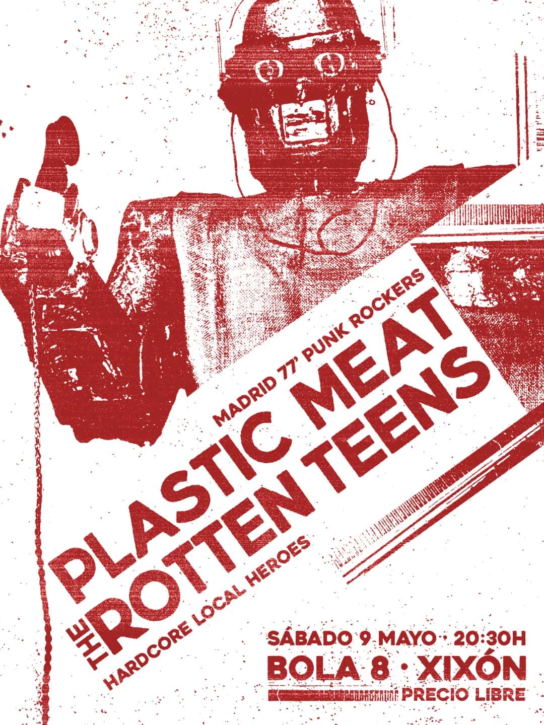 Concierto de Plastic Meat y The Rotten Teens