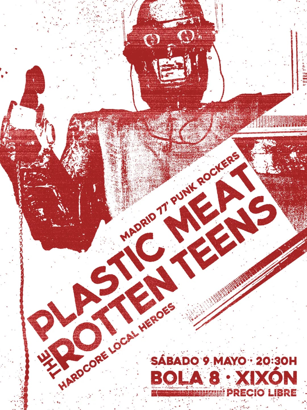 Concierto de Plastic Meat y The Rotten Teens