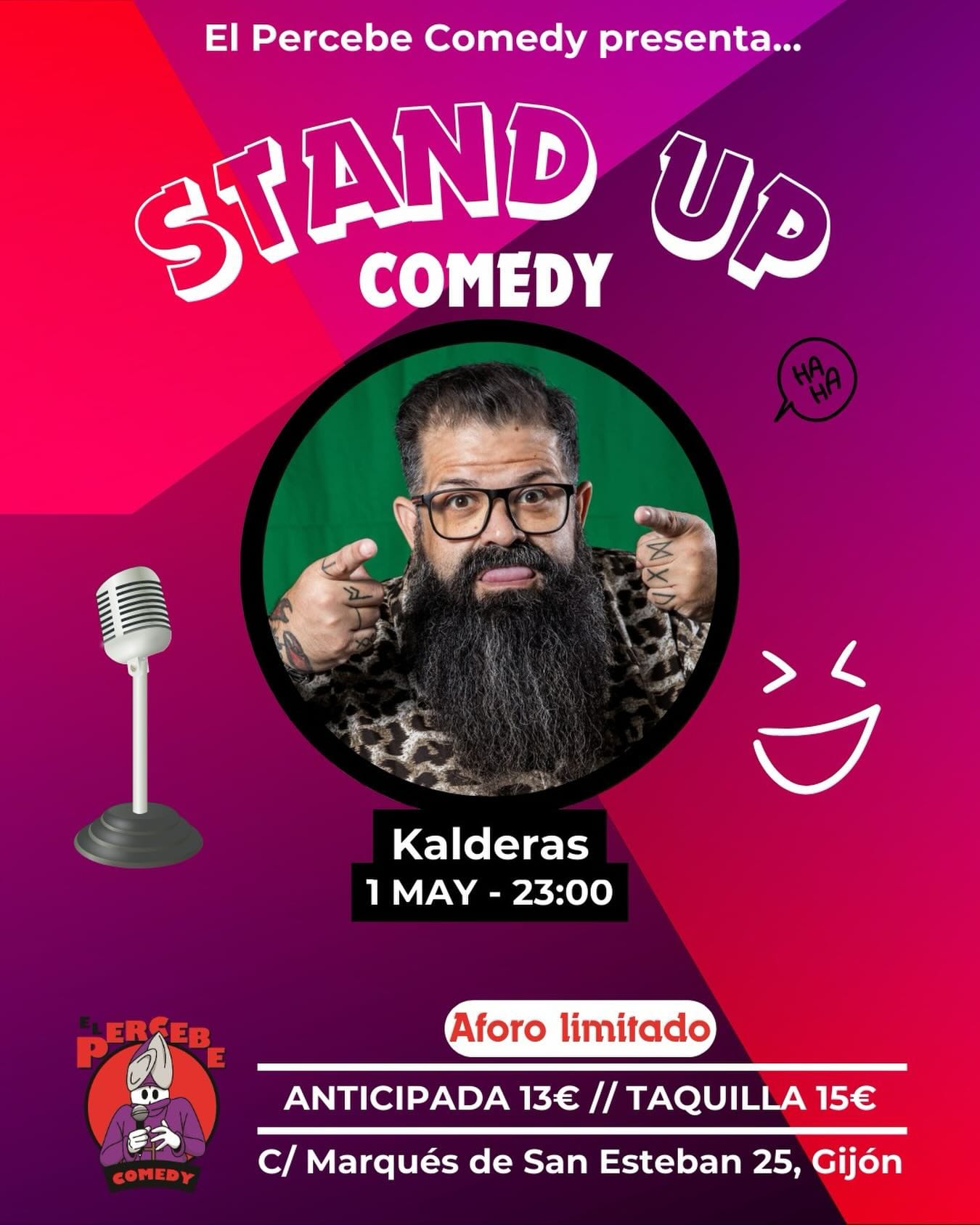 Mon贸logo de Kalderas en El Percebe Comedy