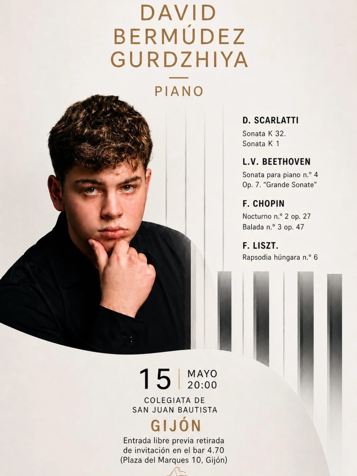 Concierto de piano de David Berm煤dez Gurdzhiya
