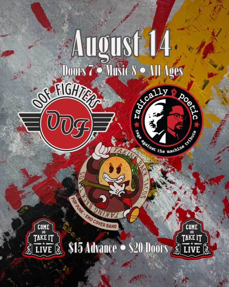 Rock Tribute Night: Rage / Foo Fighters / Your Favorite Emo Covers