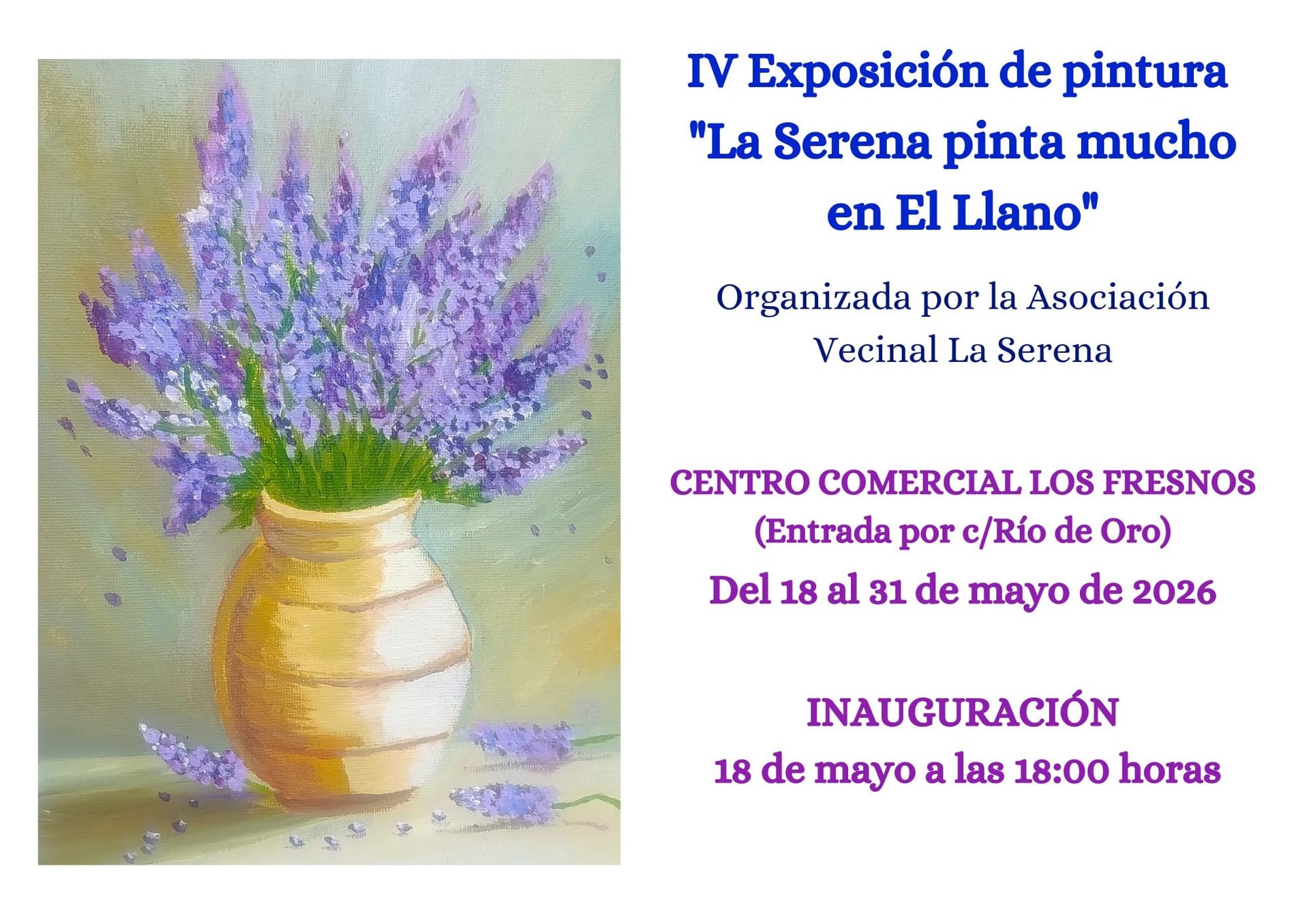 IV Exposición de pintura La Serena pinta mucho en El Llano