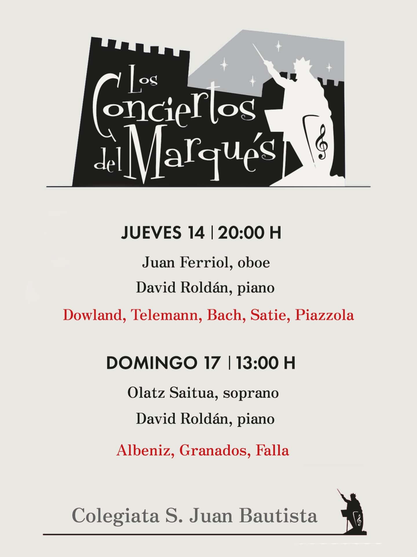 Los Conciertos del Marqués: Olatz Saitua y David Roldán