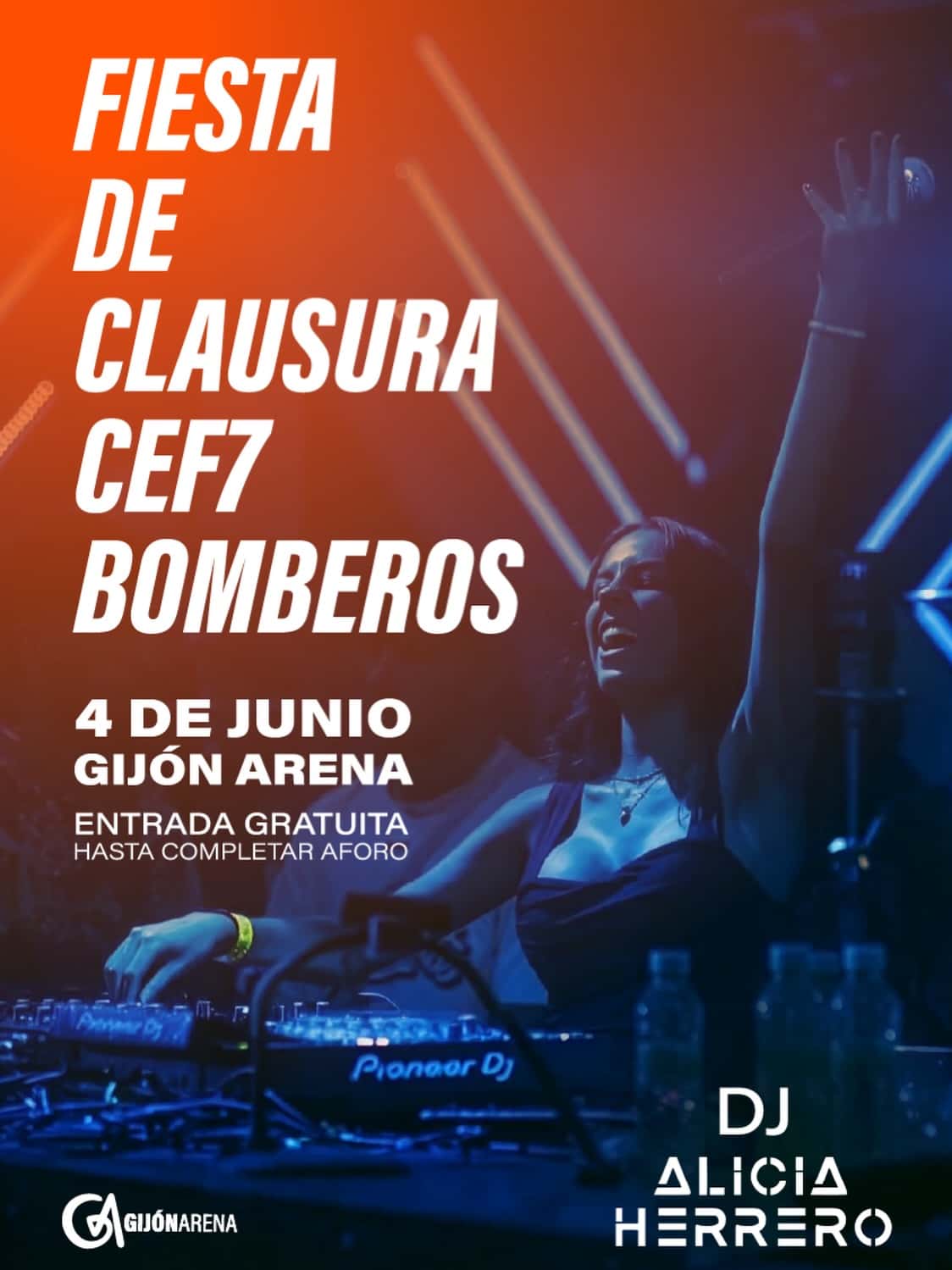 Fiesta de clausura CEF7 Bomberos