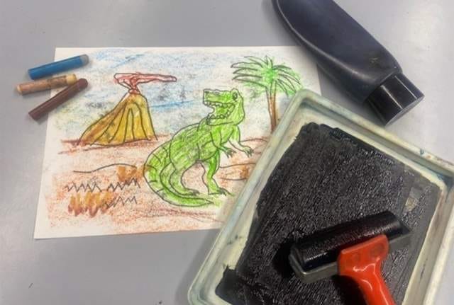 Art for All: Dino Drawing and Printing