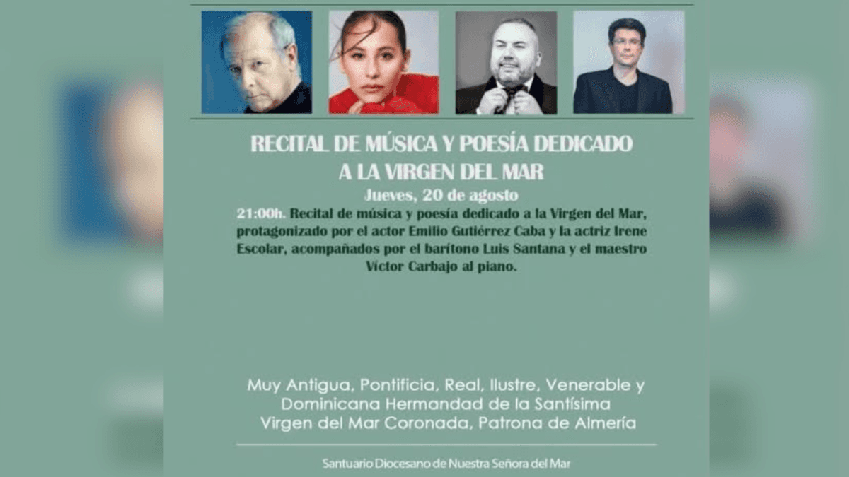 Recital de música y poesía en honor a la Virgen del Mar