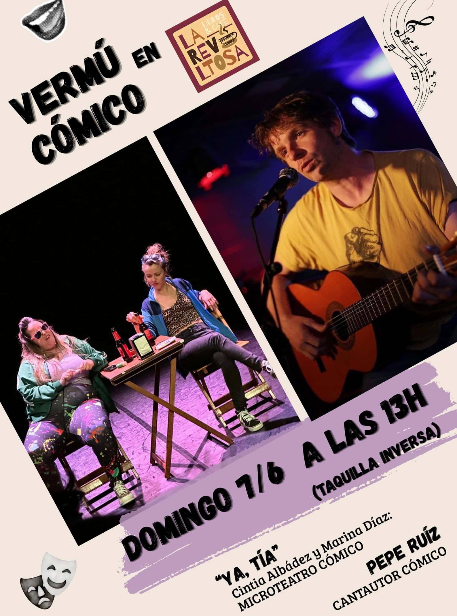 Actuación de Pepe Ruiz y pieza teatral 'Ya, tía'