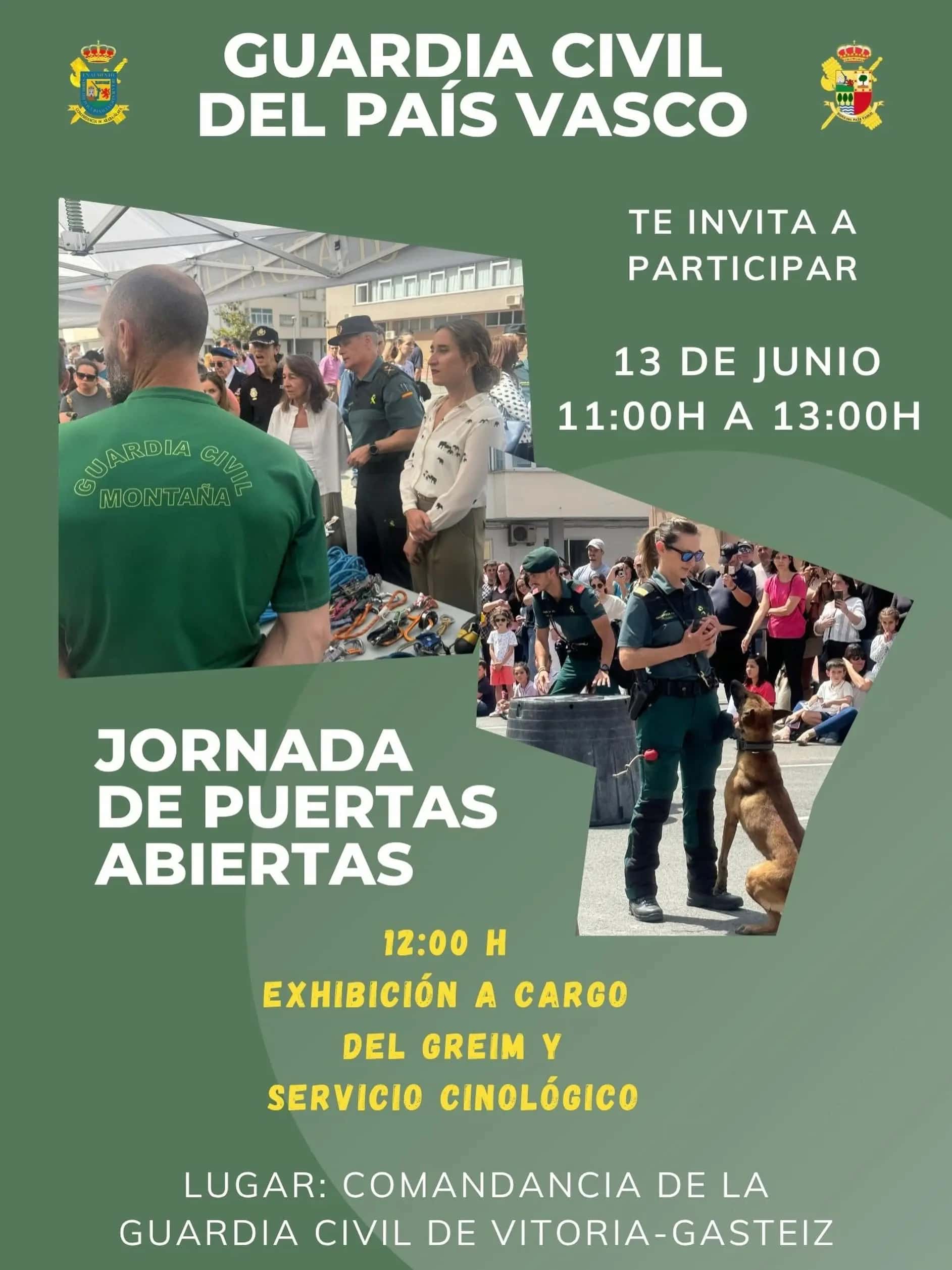 Jornada de Puertas Abiertas de la Guardia Civil en Vitoria-Gasteiz