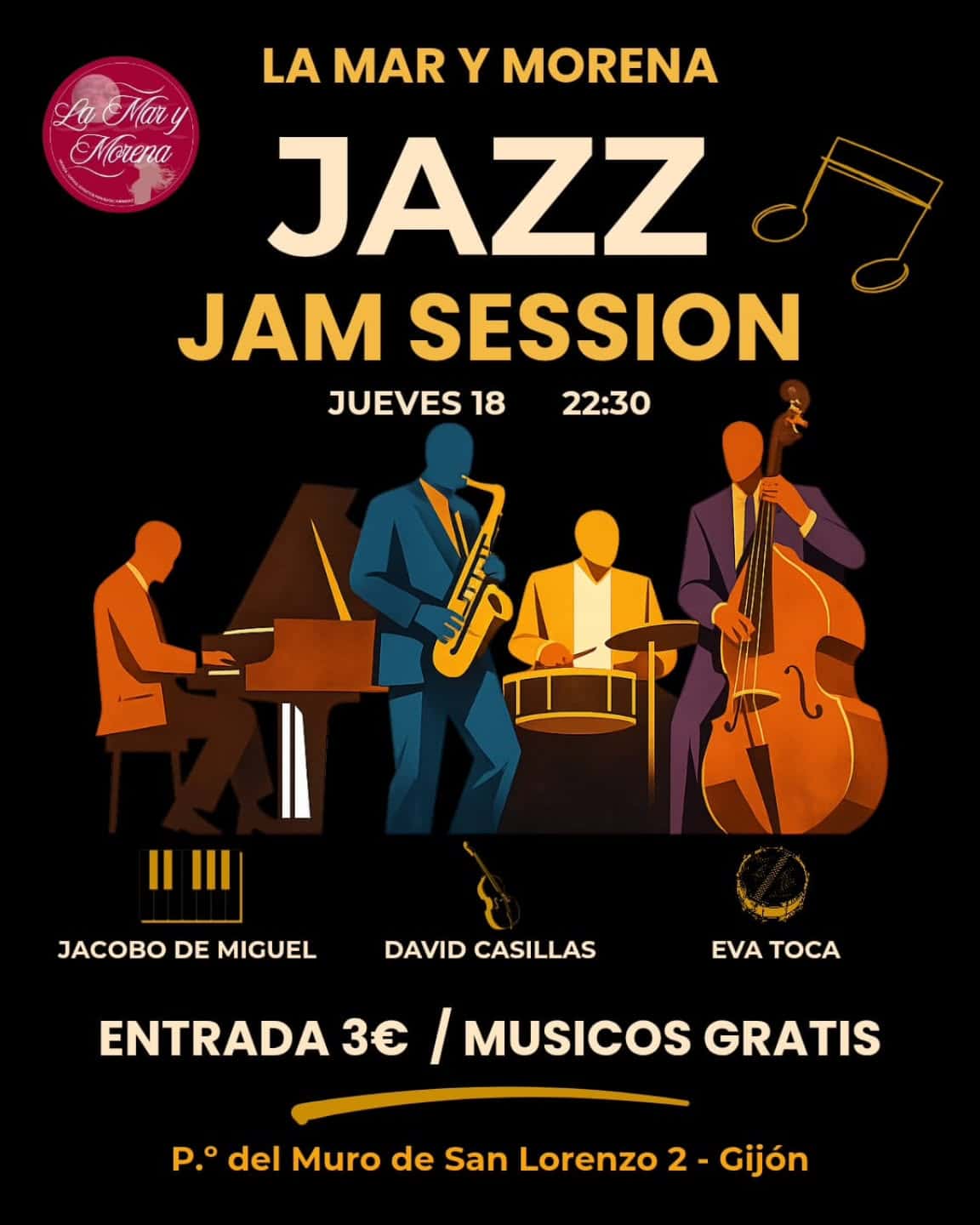 Jazz Jam Session en La Mar y Morena