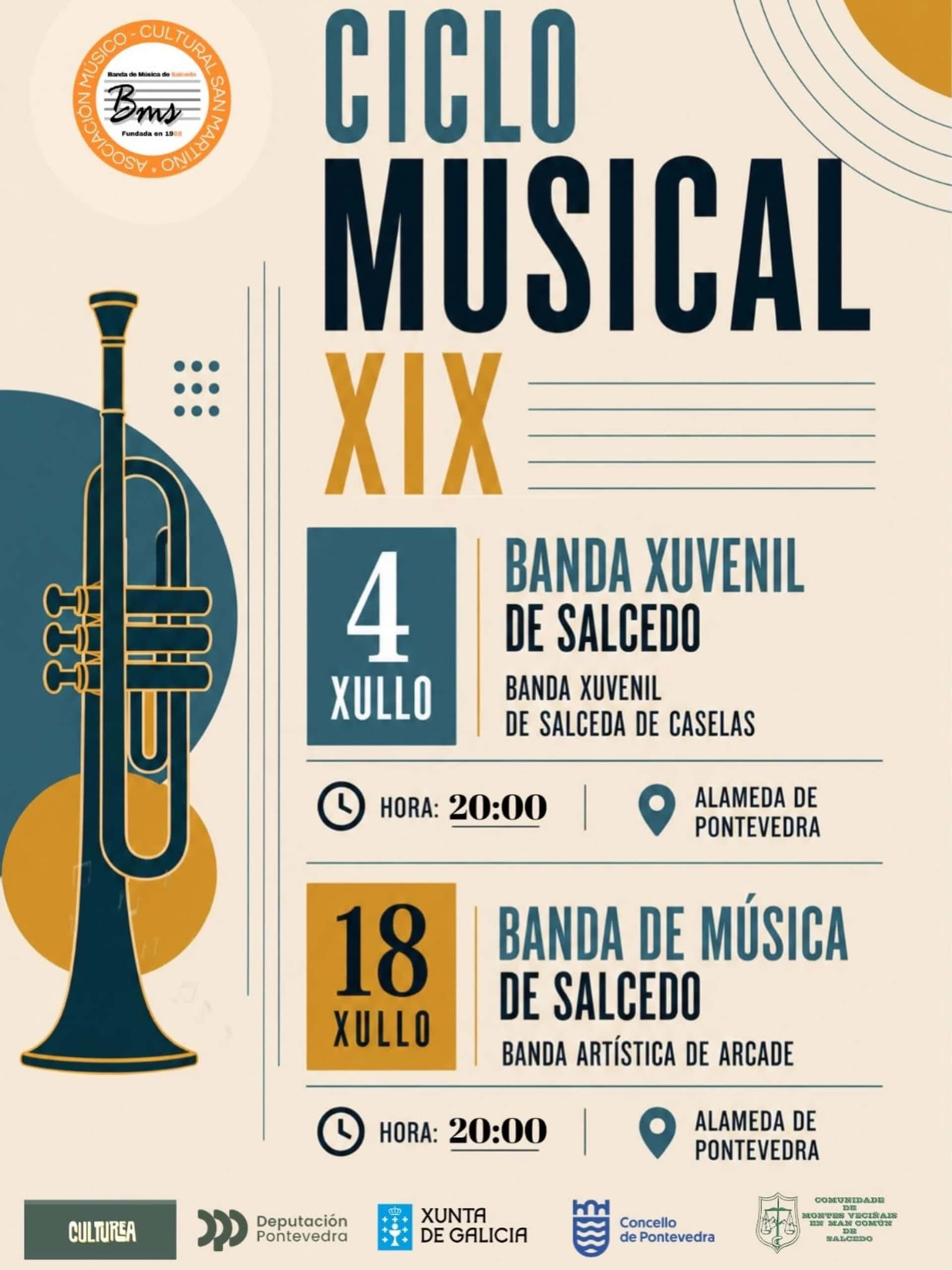 Ciclo Musical XIX: Banda Xuvenil de Salcedo y Banda Xuvenil de Salceda de Caselas