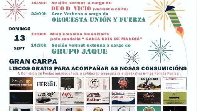 Fiestas de Mandiá 2026
