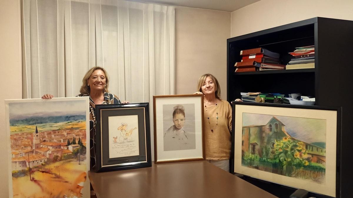 Exposició i subhasta de pintures de l'Associació Contra el Càncer