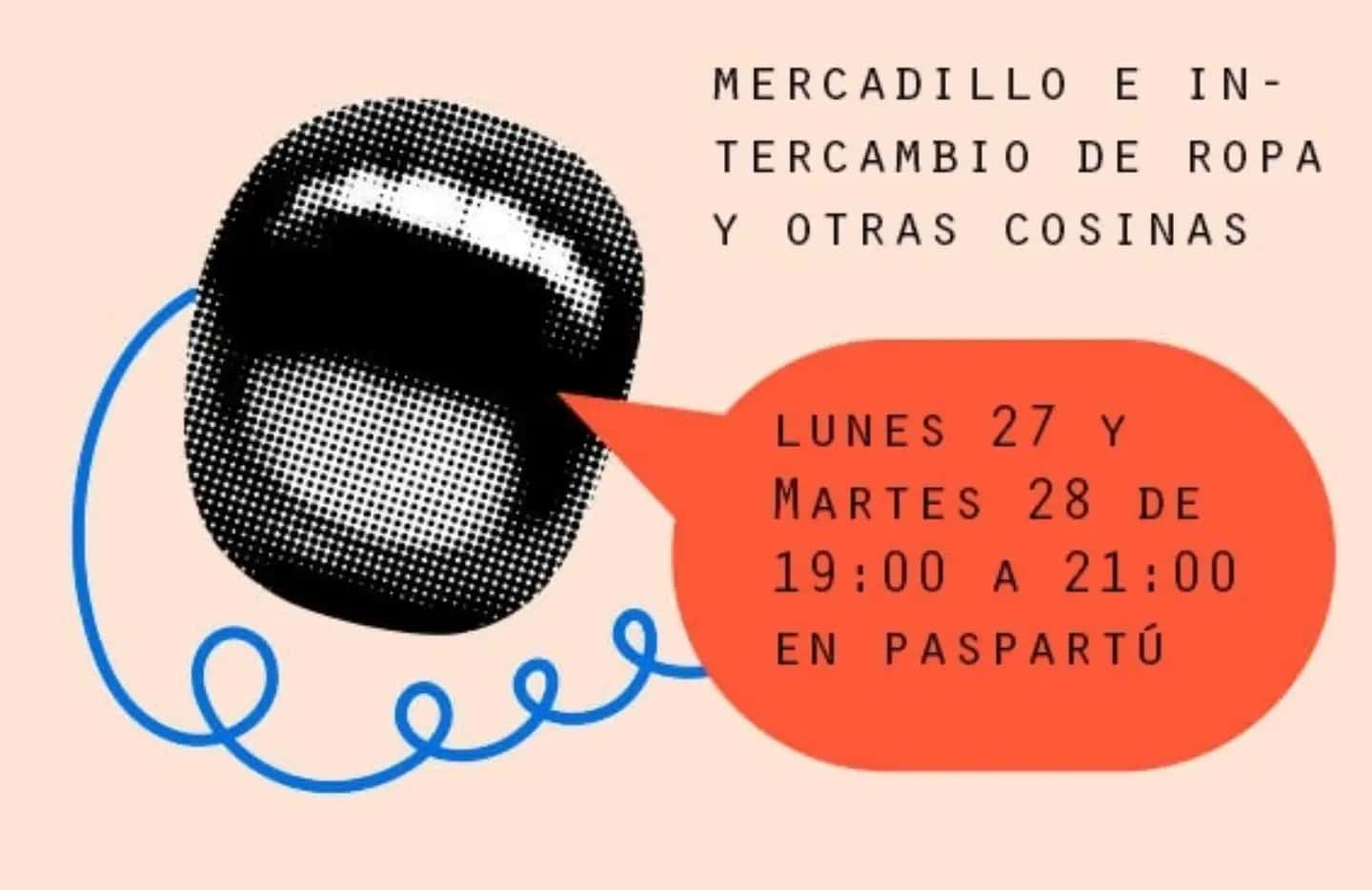 Mercadillo e intercambio de ropa y otras cosinas en Paspartú Refugio Creativo