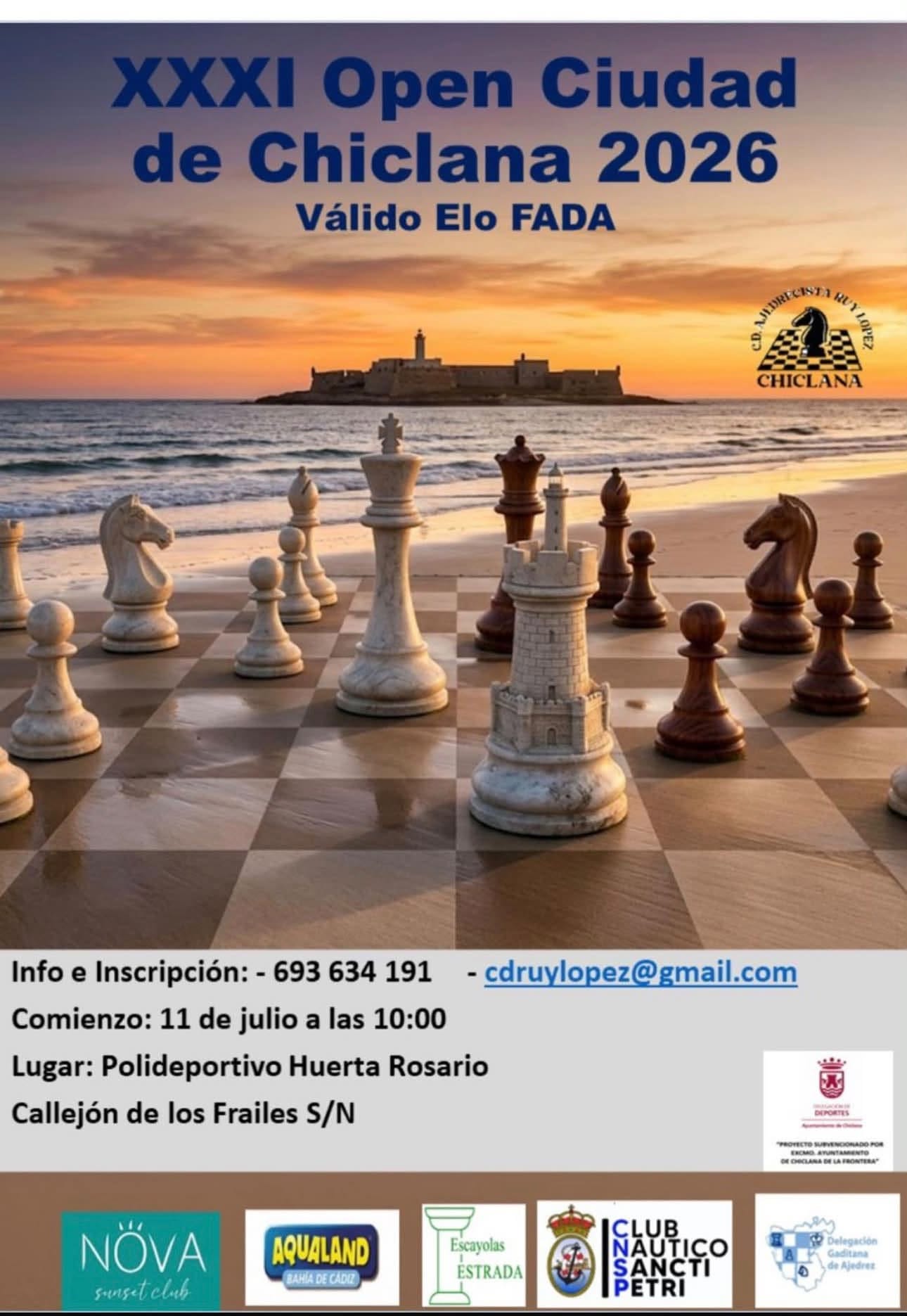 XXXI Open Ciudad de Chiclana 2026