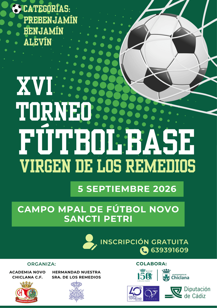 XVI Torneo de FĂștbol Base Virgen de los Remedios