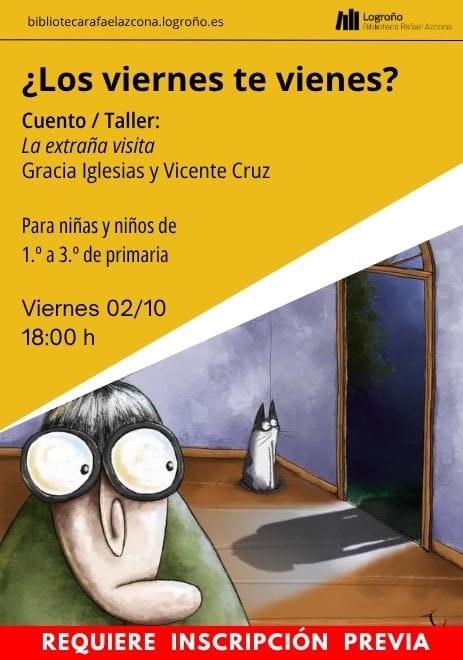 Cuento y taller: La extraña visita de Gracia Iglesias y Vicente Cruz