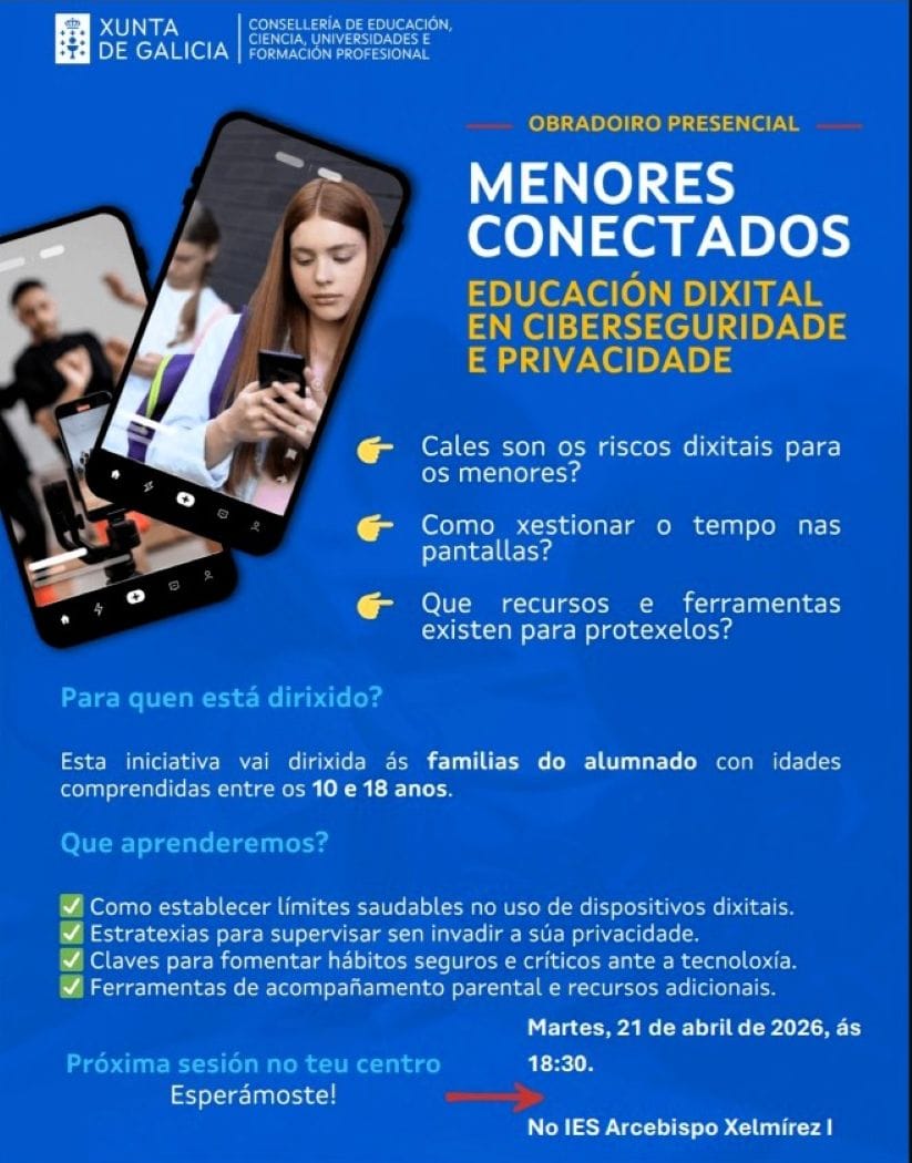 Menores Conectados: Educación dixital en ciberseguridade e privacidade