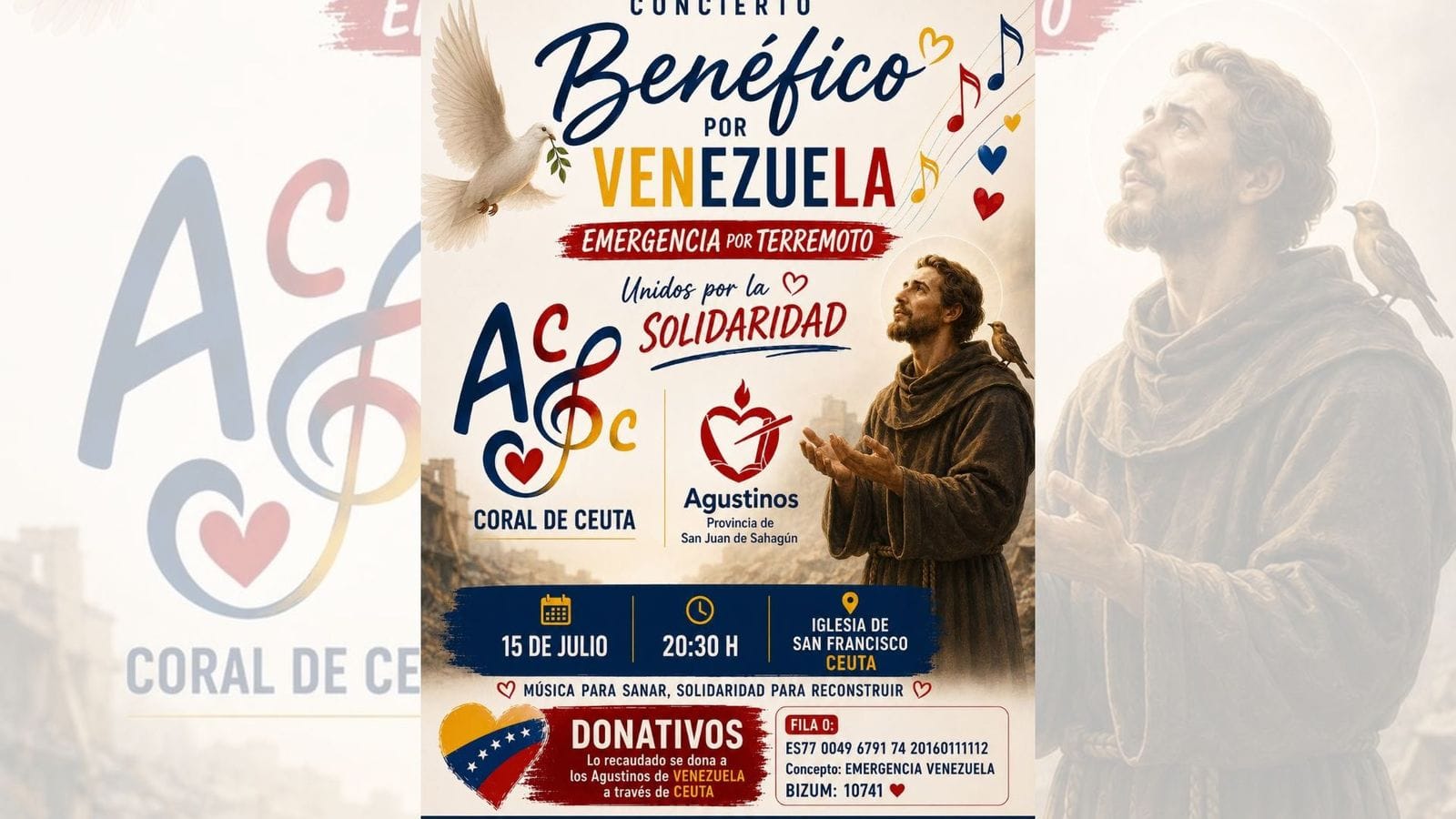 Concierto solidario de la Coral Andrés del Río a favor de Venezuela