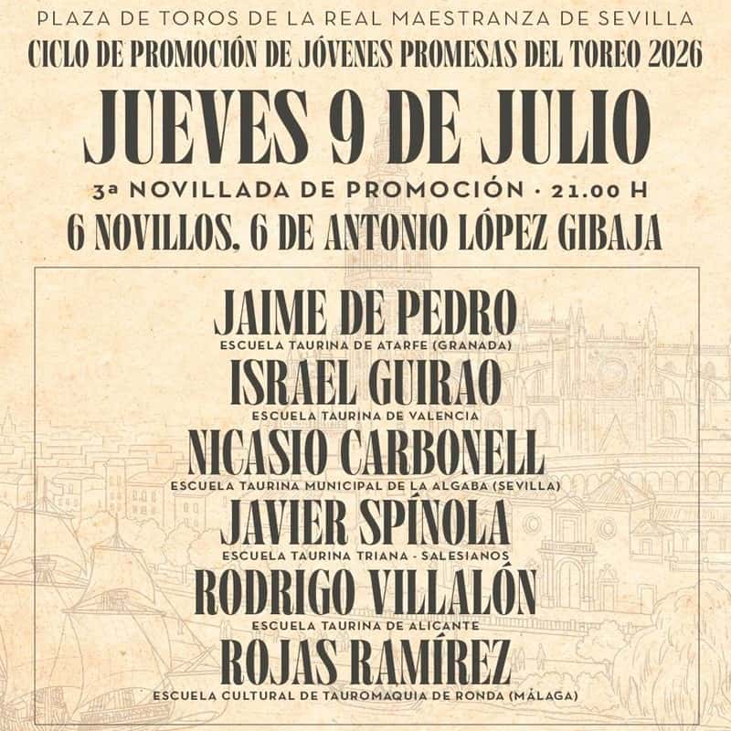 39a Novillada de Promoción Sevilla - 6 Novillos