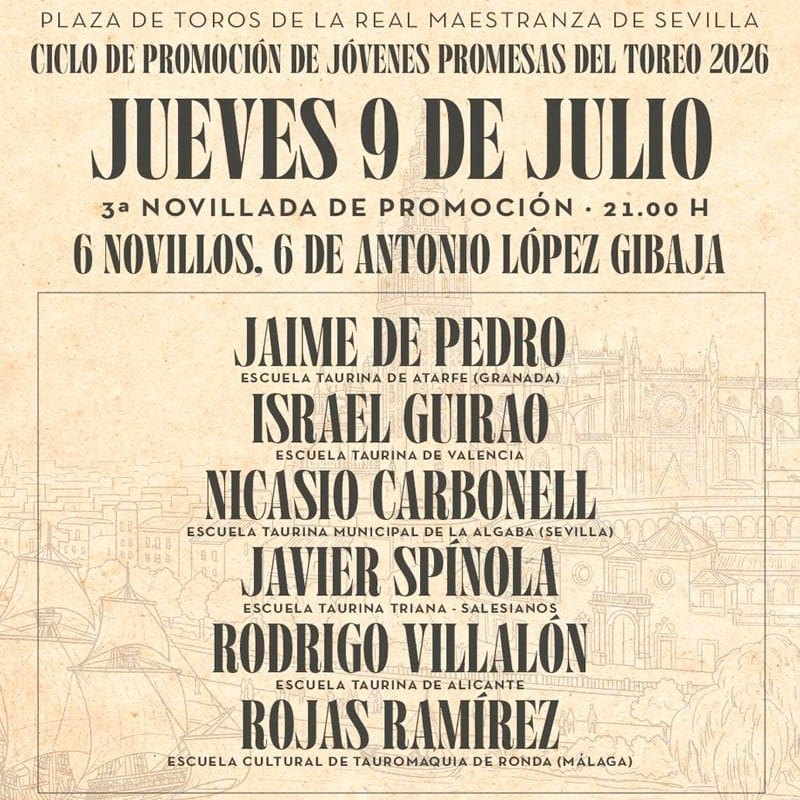 39a Novillada de Promoción Sevilla - 6 Novillos