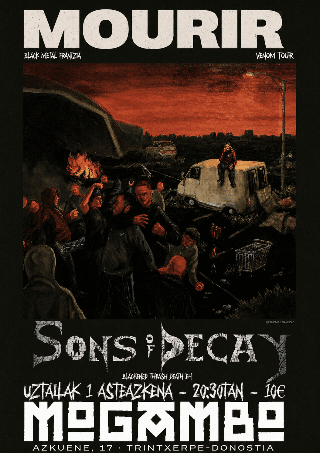 Concierto: Mourir + Sons of Decay
