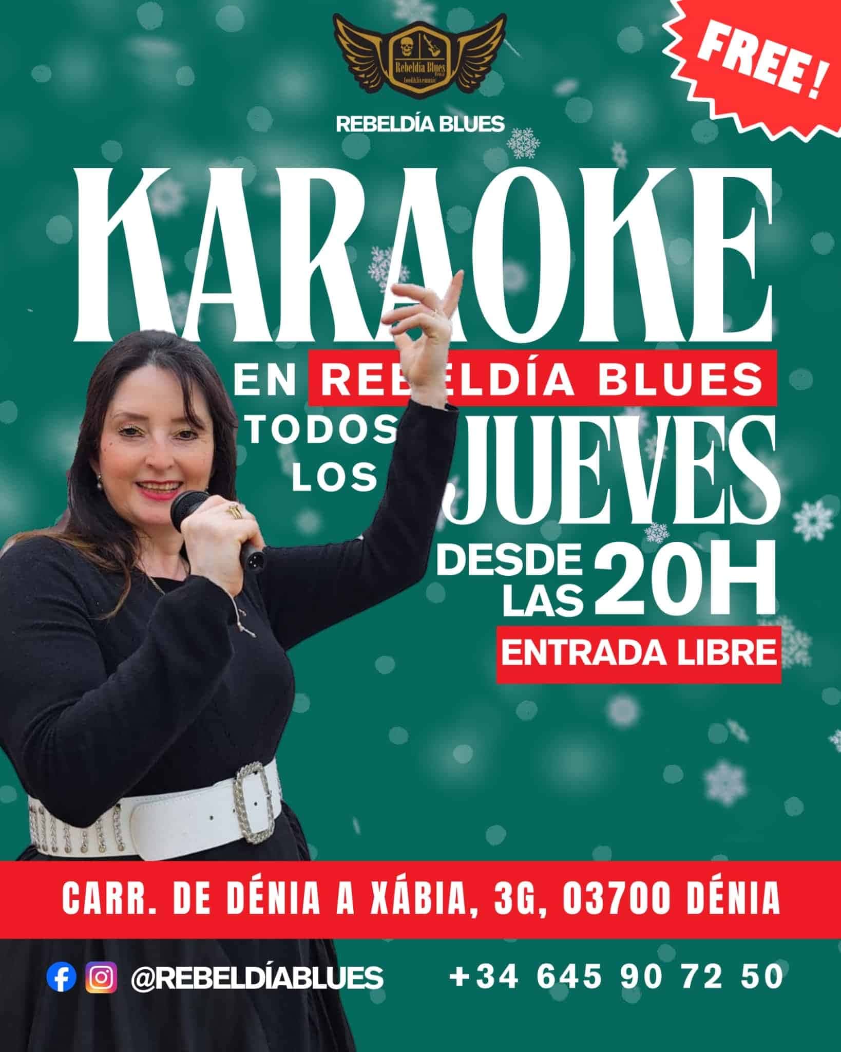 Karaoké en Rebeldía Blues