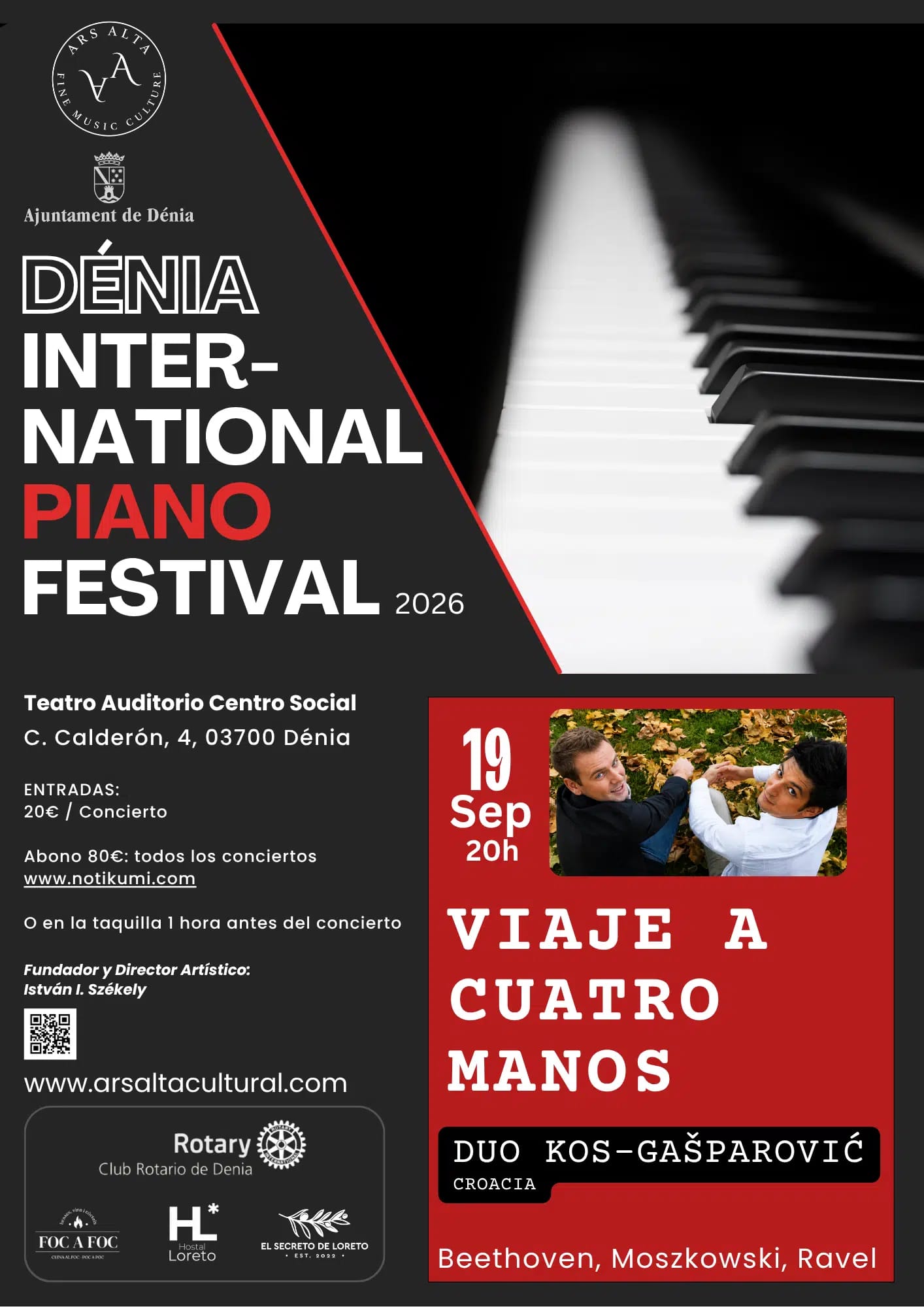 Dénia International Piano Festival: Viaje a Cuatro Manos